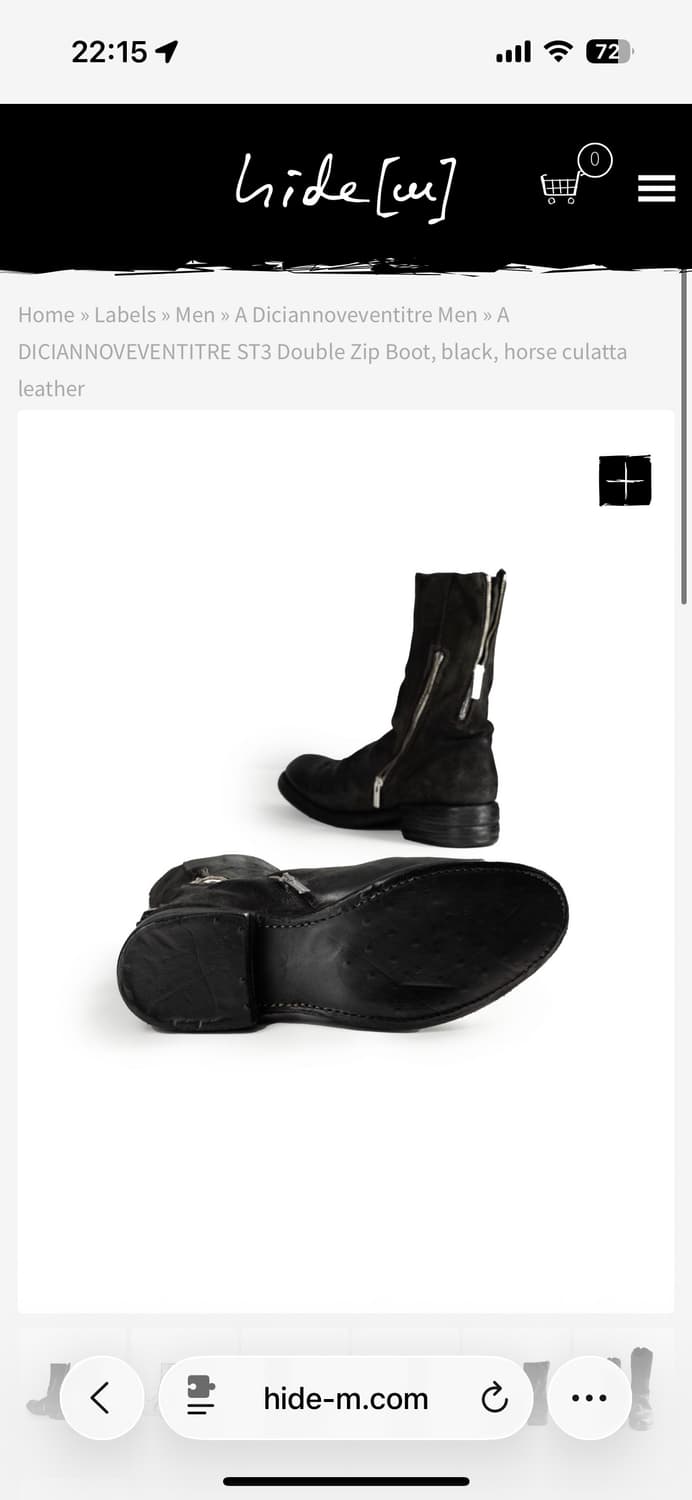 [44] A1923 ST3 Double Zip Boot 상품이미지8