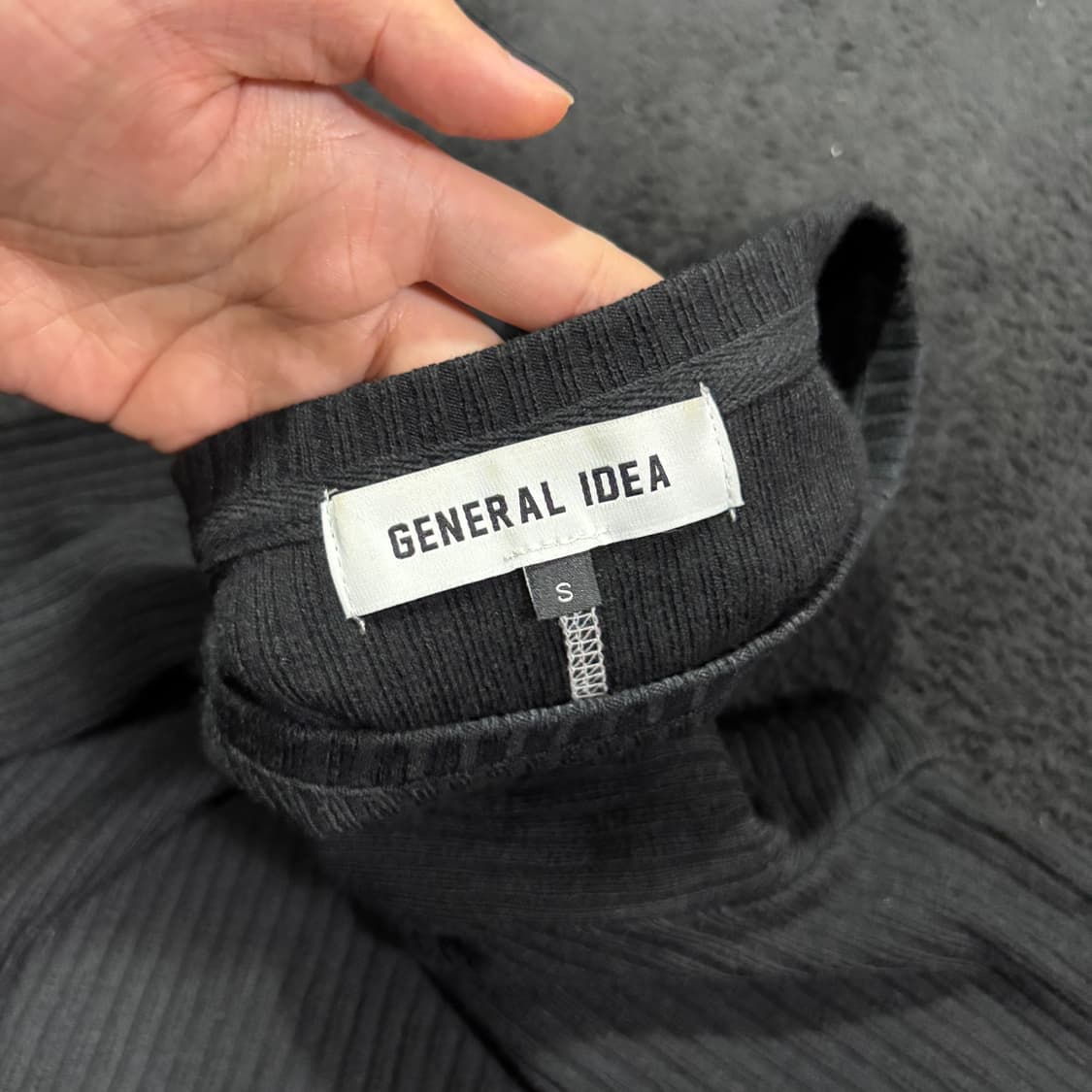 S 제너럴아이디어 블랙 큐피트 긴팔 롱슬리브 상품이미지4