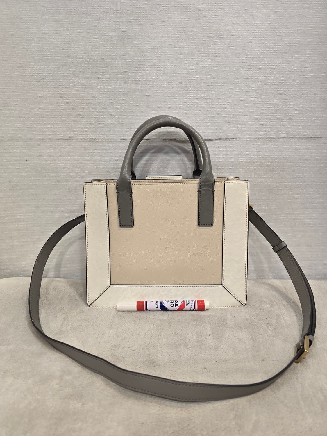 더블엠 토트백 숄더백 크로스백 베이지/화이트/그레이 상품이미지3