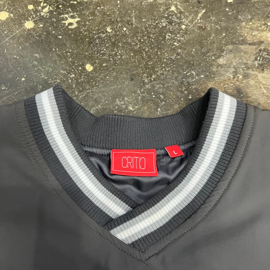 L) 크리틱 아노락 브이넥 방풍 누빔패딩자켓 상품이미지3