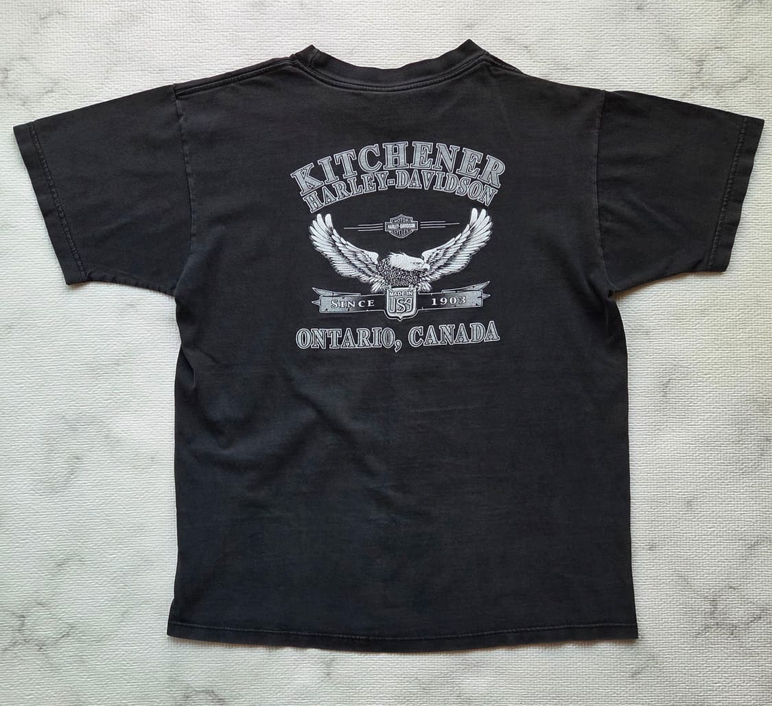 [L] 00s Harley davdison Eagle 티셔츠 상품이미지5