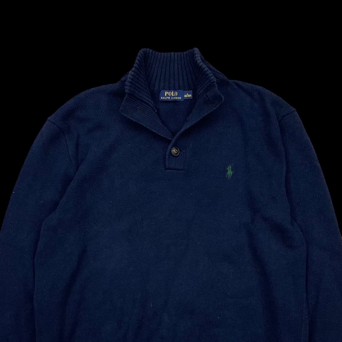 폴로랄프로렌 신형탭 네이비 버튼 카라 코튼 니트 상품이미지3