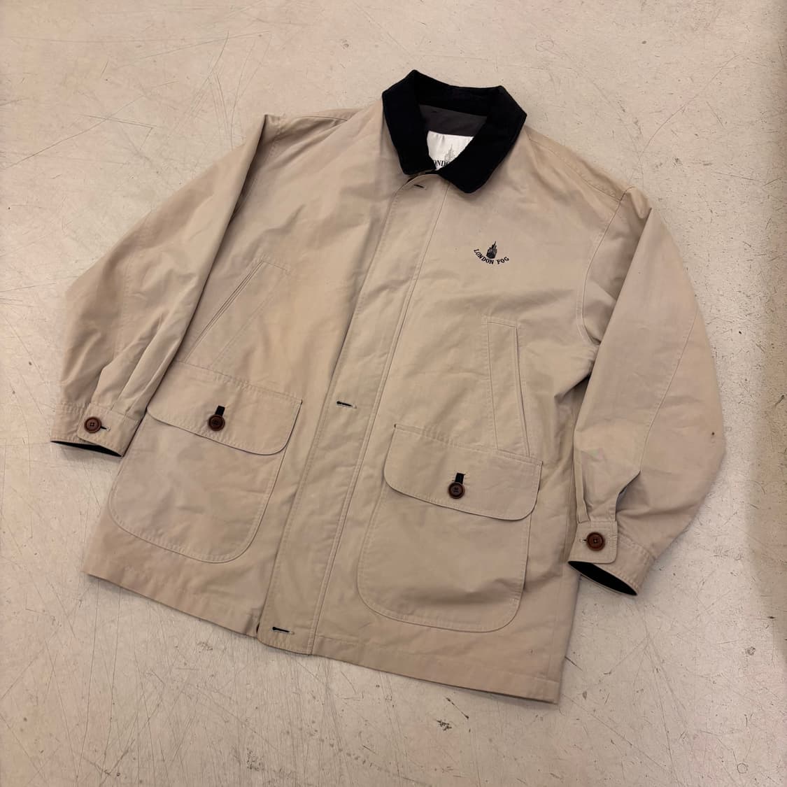 런던포그 베이지 코튼 자켓 상품이미지1