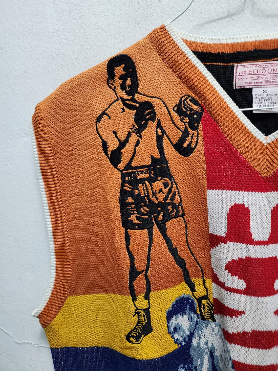 ECKO 에코 언리미티드 무하마드알리 니트 조끼 XL 상품이미지4