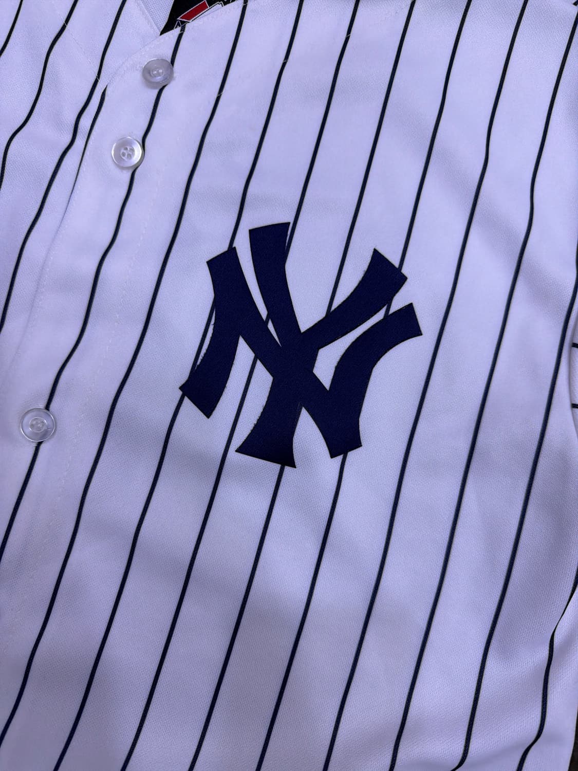 마제스틱 MLB 뉴욕양키스 핀스트라이프 데릭 지터 홈 져지 유니폼 XL 상품이미지4