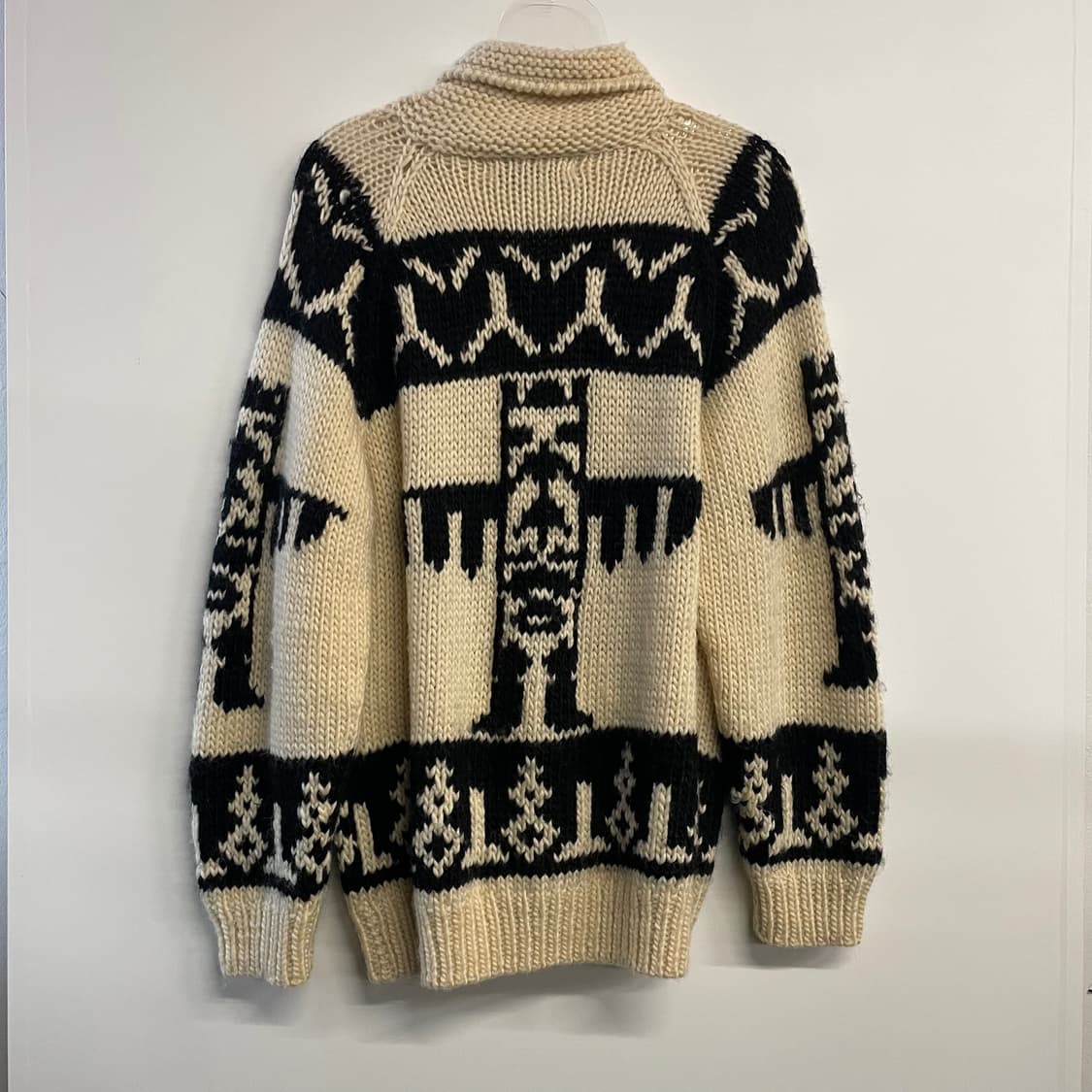 빈티지 인디안 코위찬 니트집업 상품이미지9