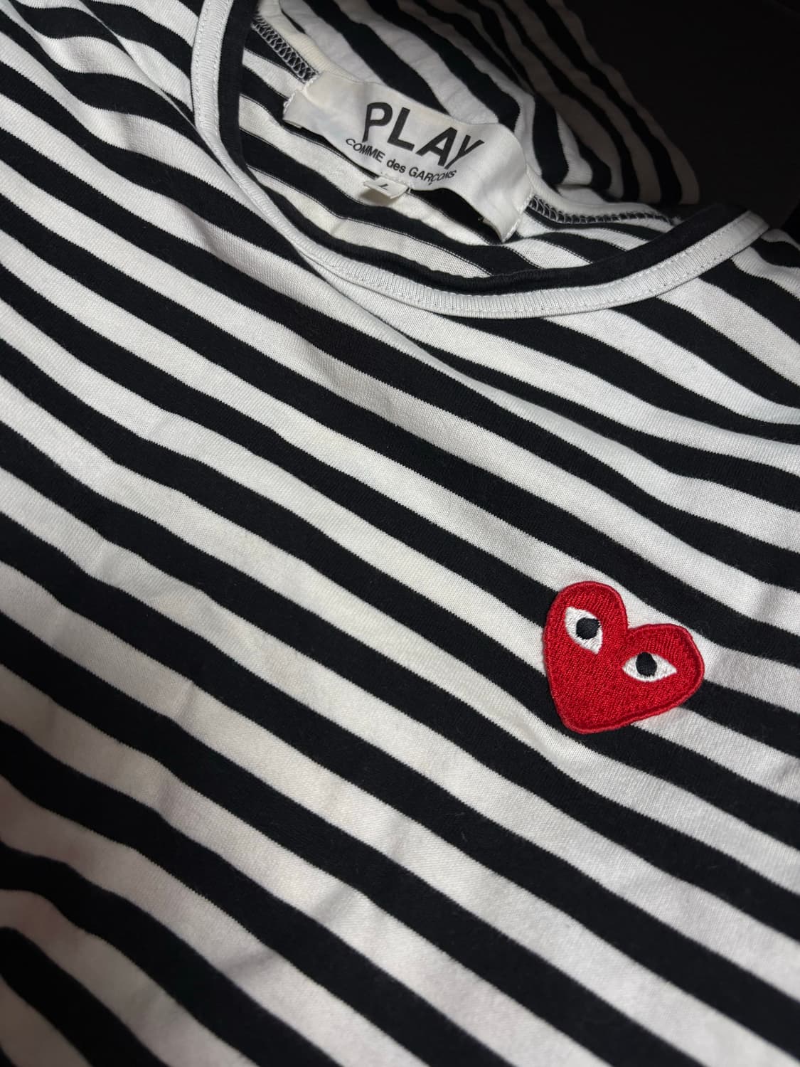 꼼데가르송 스트라이프 롱슬리브 L 상품이미지2