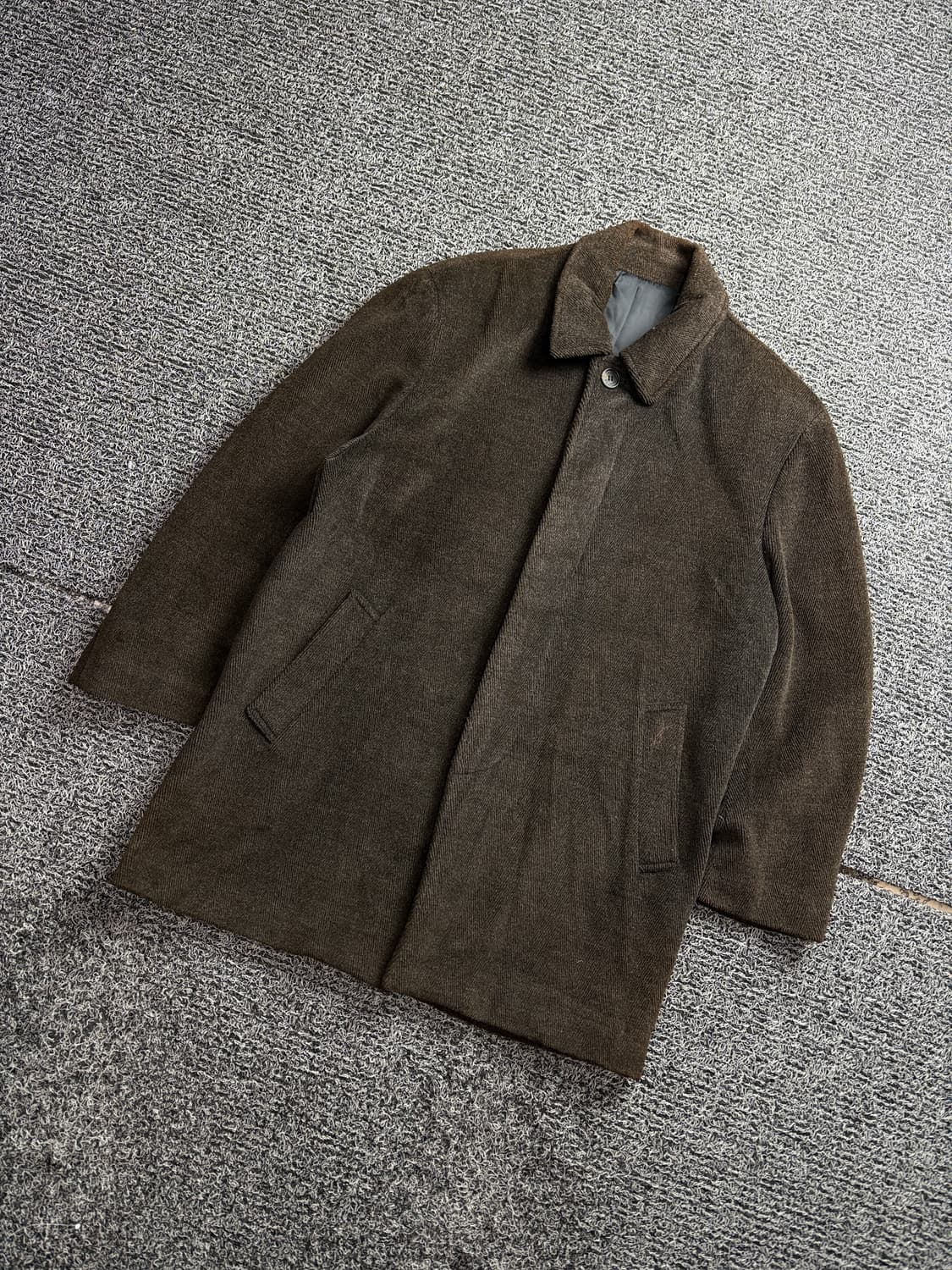 00s YSL 입생로랑 트윌 울 혼방 하프코트 2620 상품이미지1