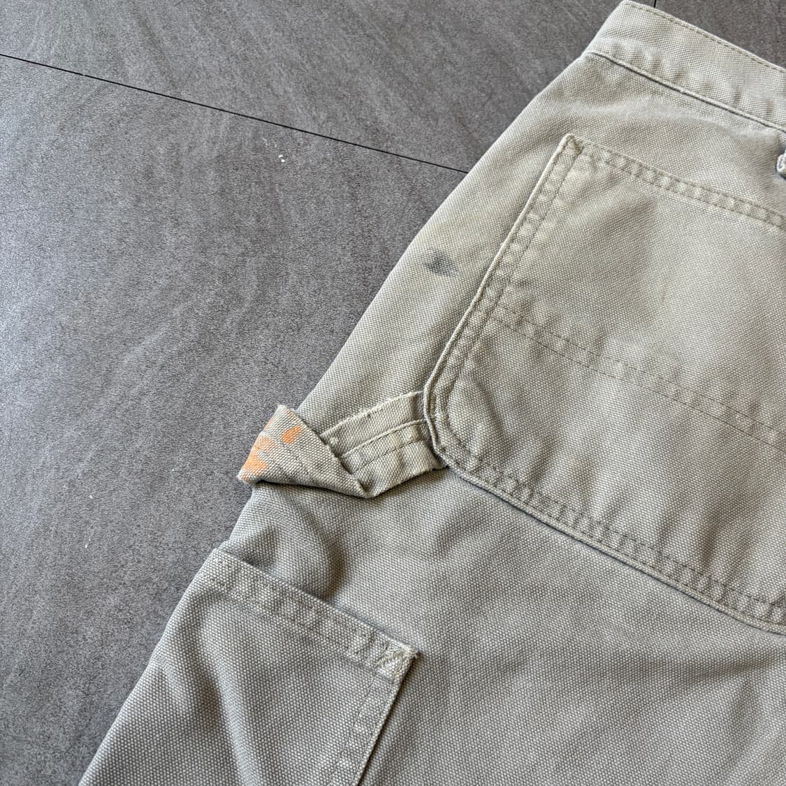칼하트 오리지널 라이트 그레이 싱글니 카펜터 팬츠 상품이미지5
