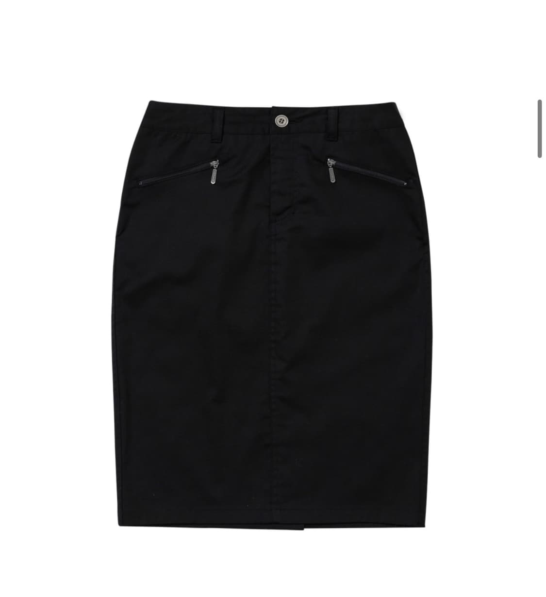 웰빙익스프레스 Back Pocket Midi Skirt Black m 상품이미지1