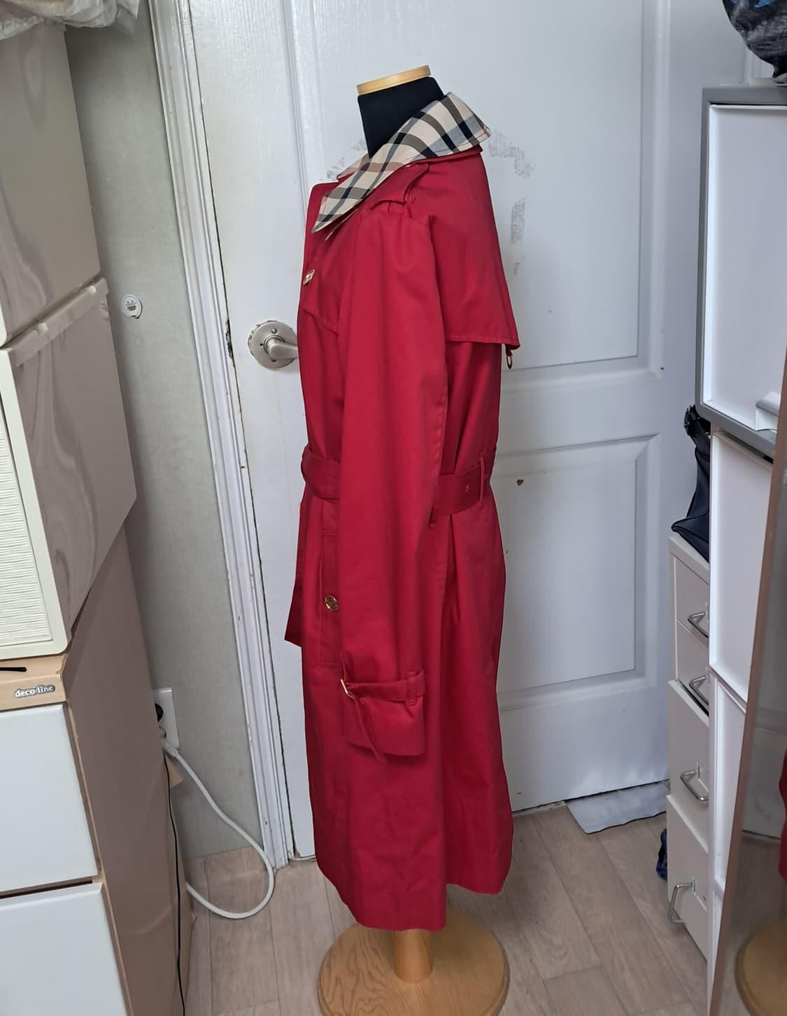 닥스 여성 레드 트렌치 코트 55~66 상품이미지2