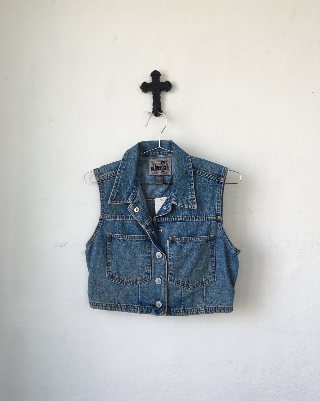 Levis siver tap Denim vest 상품이미지1