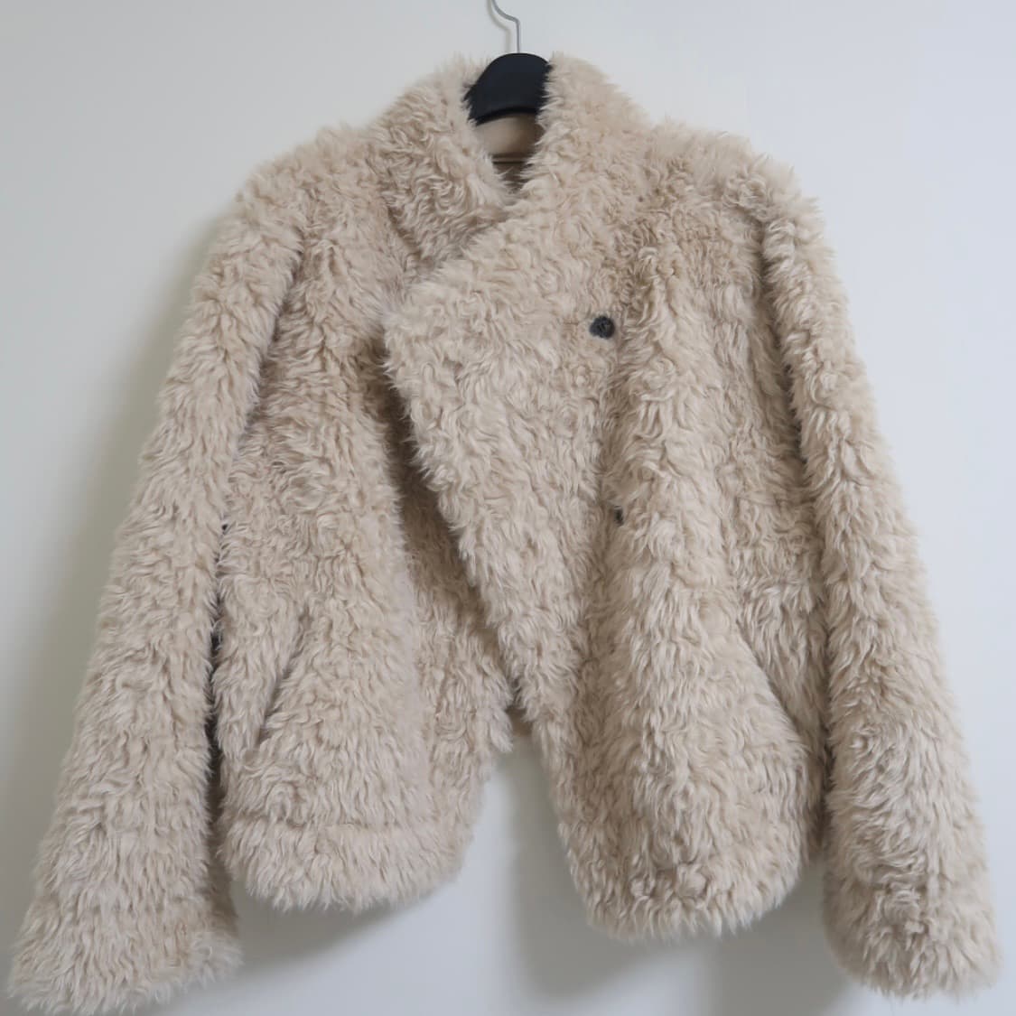 아이보리 퍼 자켓 상품이미지1