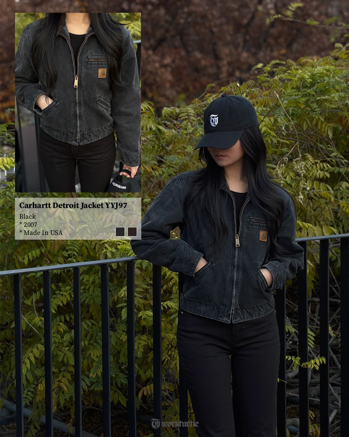칼하트 디트로이트 YYJ97 BLK 10/12 상품이미지2