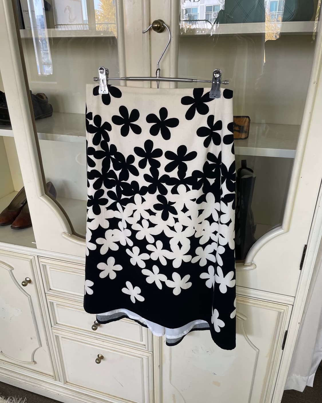 agnes b. corduroy flower aline skirt 상품이미지1