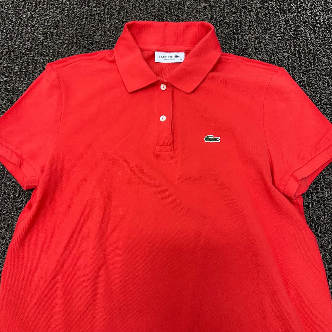 라코스테 여성 카라티 반팔티셔츠 레드 S 상품이미지2