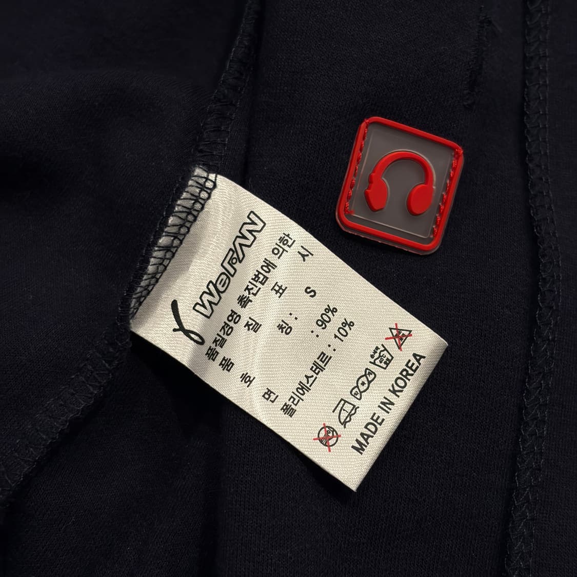 [S] 위팬 두산베어스 후드집업 블랙/화이트 야구 B661 상품이미지6