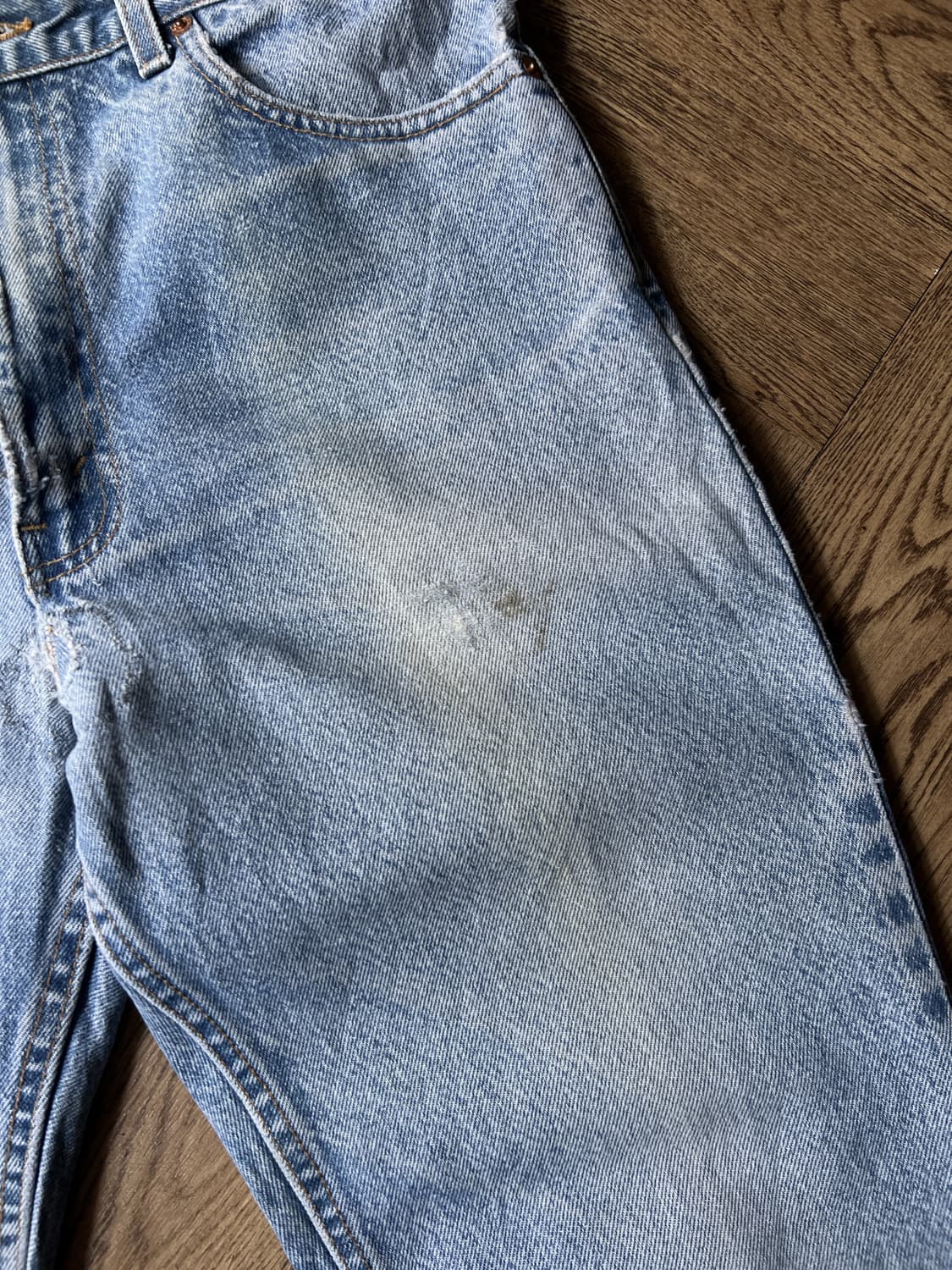[35]90s 리바이스 517 Made in USA 빈티지 워싱 플레어진 상품이미지5