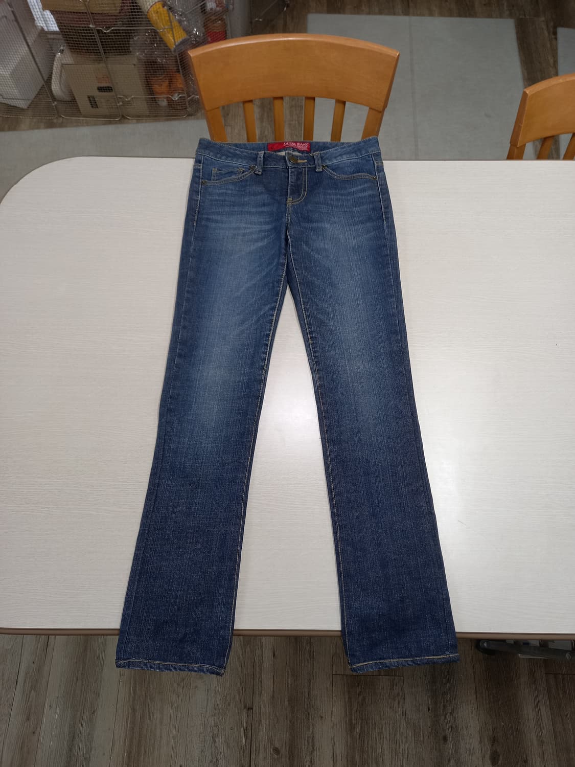 26 GUESS Kor 골반 워싱 스판 슬림일자진 26-610 상품이미지1