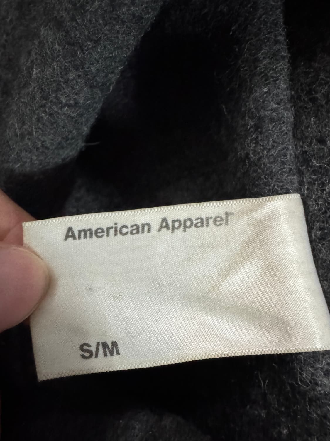 여성 아메리칸어패럴 빈티지 그레이 미니멀 맥코트 상품이미지3