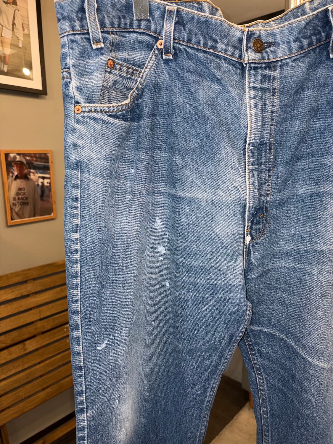 90’s Levi’s 517 USA denim washed pants 상품이미지7