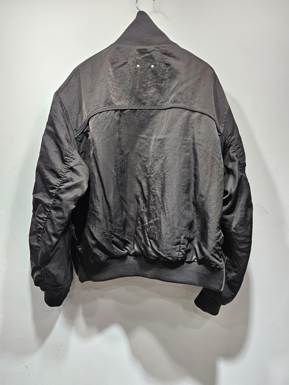 블랙 봄버 점퍼  상품이미지10