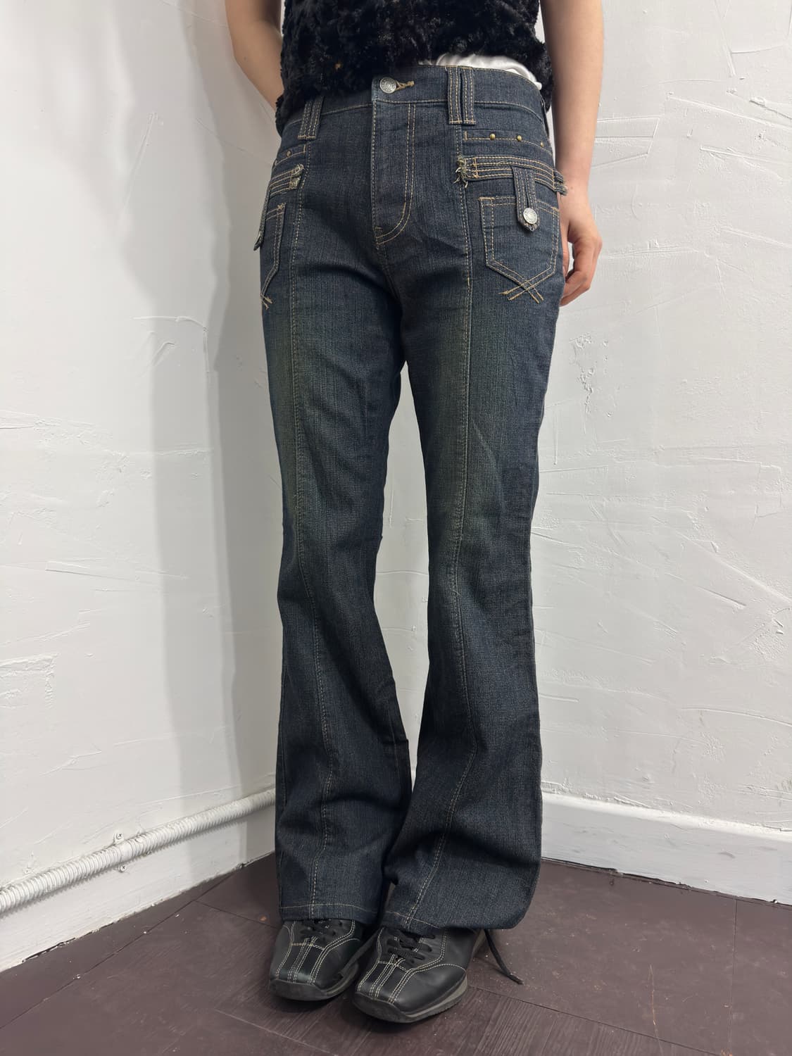 denim bootscut pants 상품이미지3