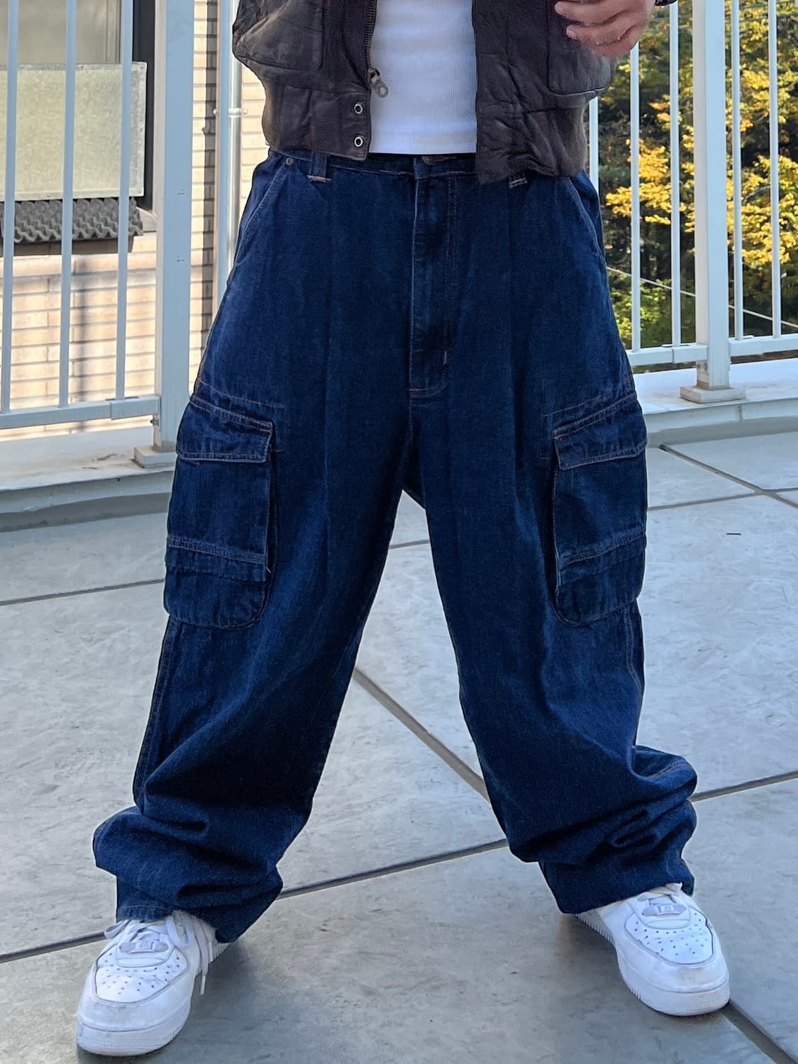 빈티지 카고 데님 팬츠 상품이미지3