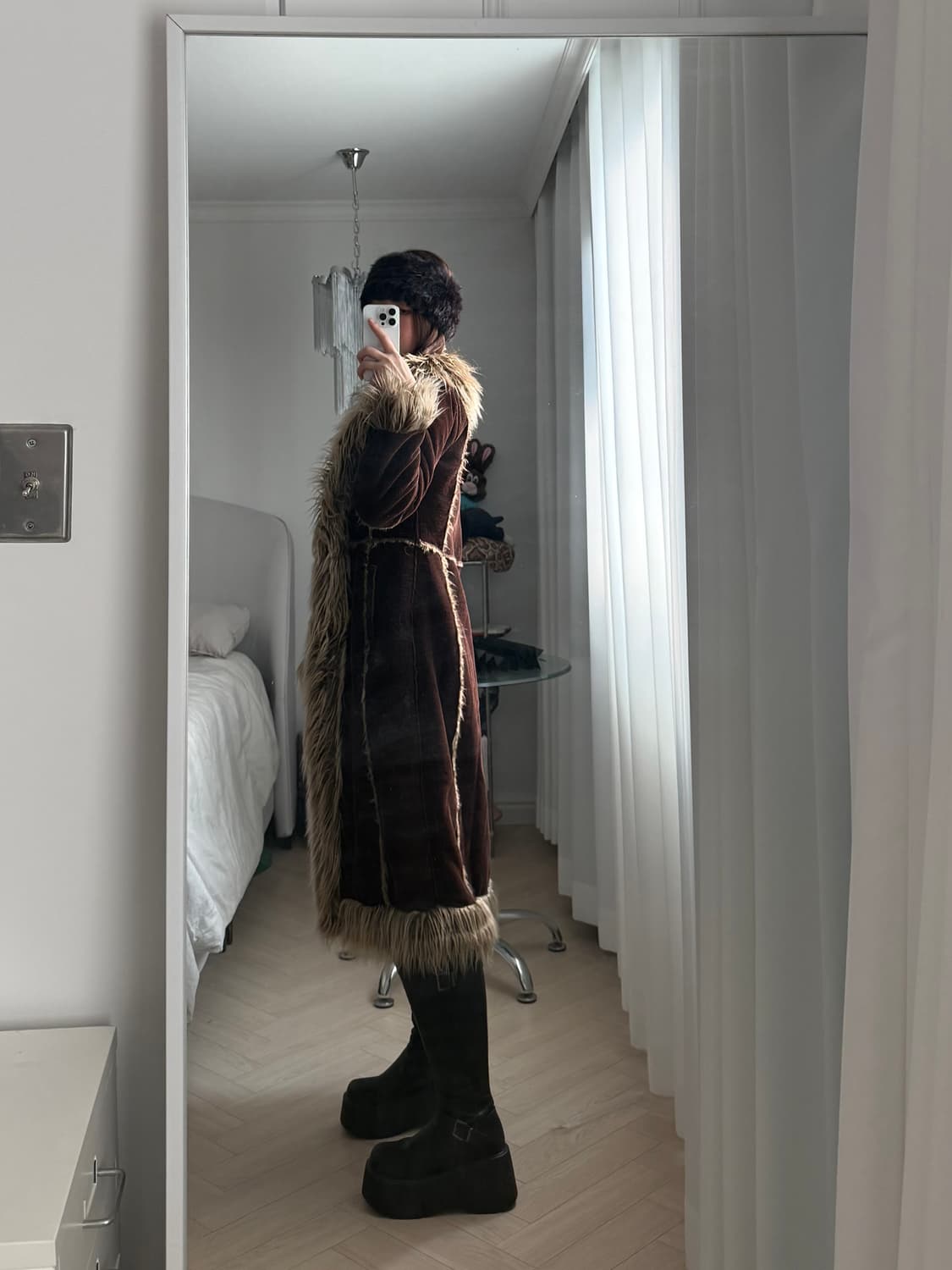 Dkny 페니레인 퍼 코트 fur coat 상품이미지2