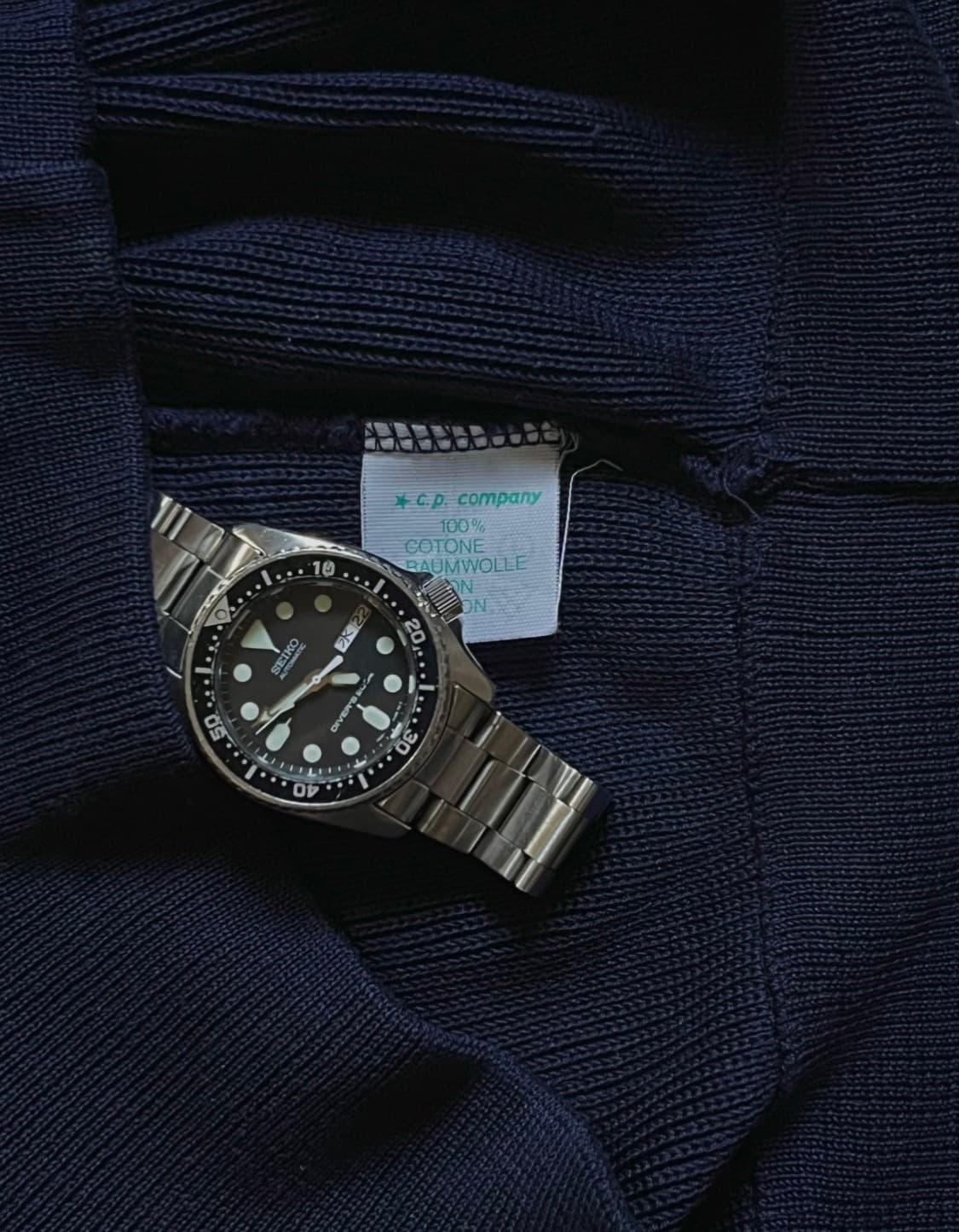 83AW CP컴퍼니 아카이브 숄더 비대칭 버튼업 니트 상품이미지4