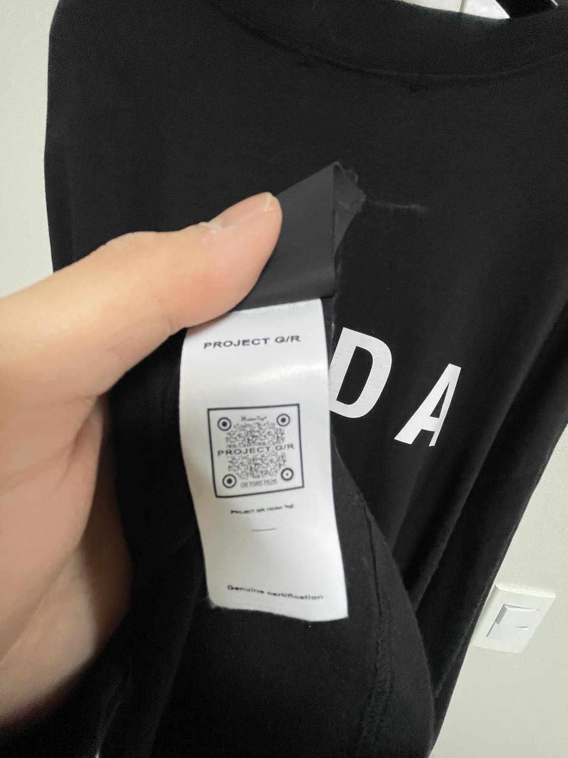 (3사이즈)프로젝트gr 아수라 롱슬리브 블랙 상품이미지4