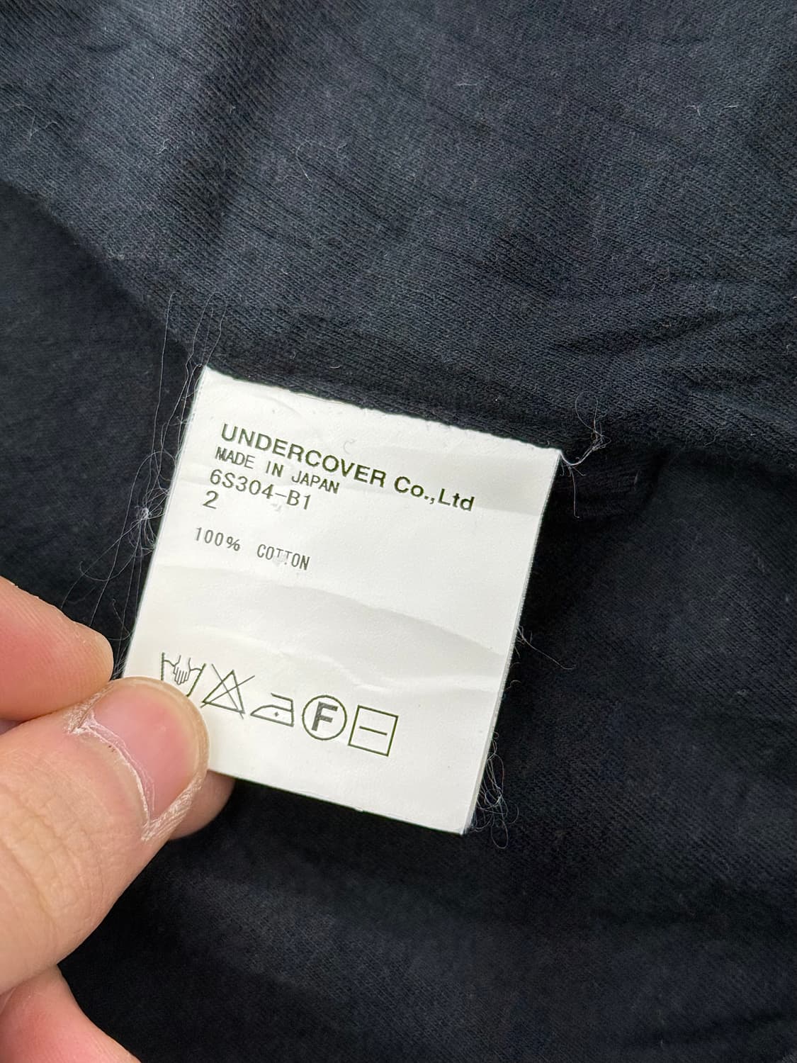 언더커버 06ss T 클라우스 그래픽 블랙 코튼 봄버 자켓 상품이미지8