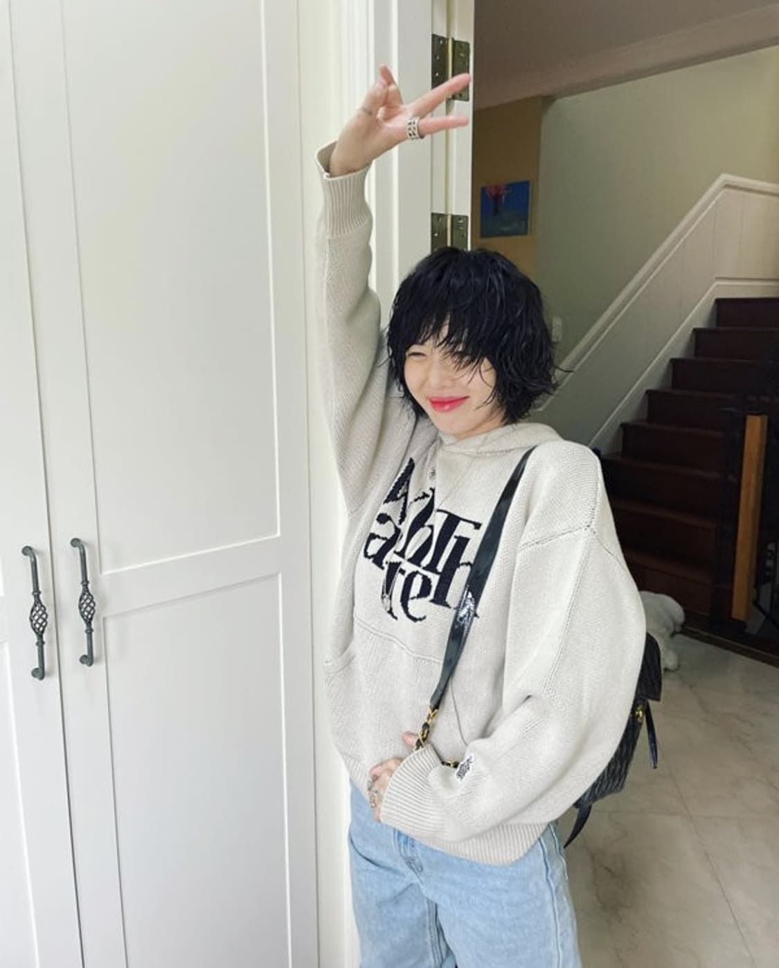 왓더웨어21FW WhatThe Wear NY-126니트후드티 PN8906 상품이미지2