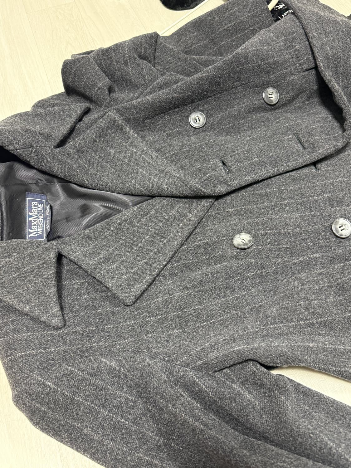 막스마라위켄드라인 스트라이프 울코트자켓 상품이미지6