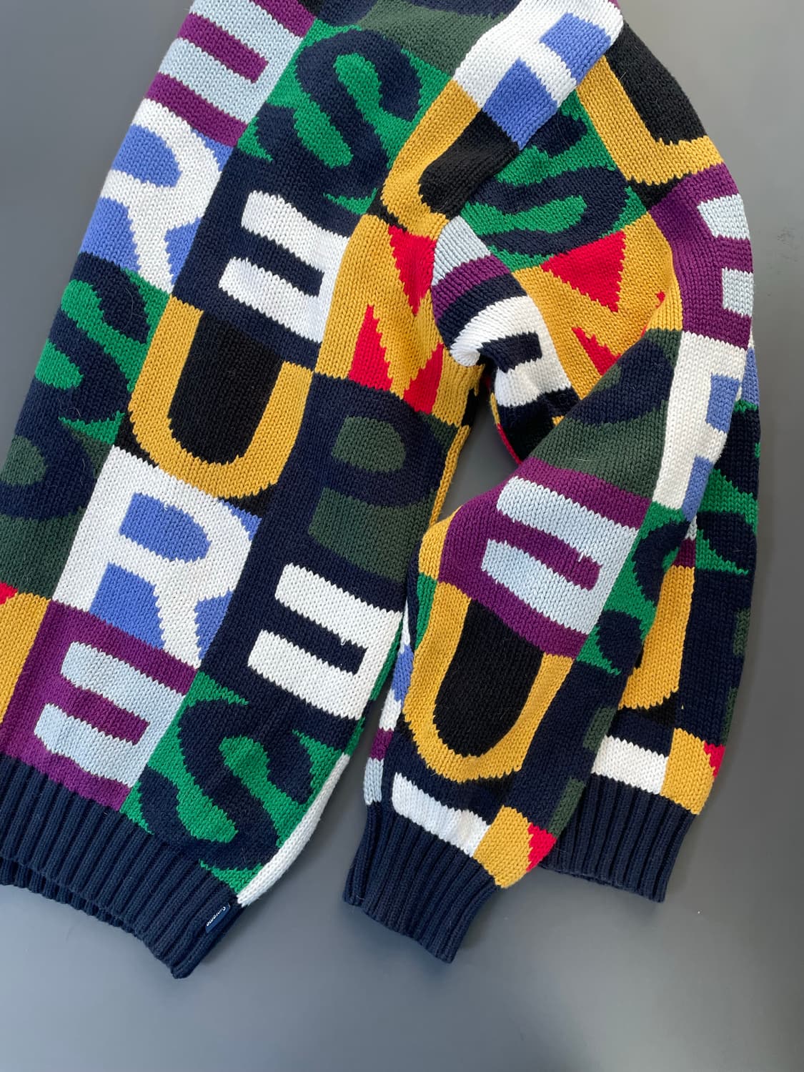 [S] 슈프림 빅레터스 멀티컬러 스웨터 니트 상품이미지4