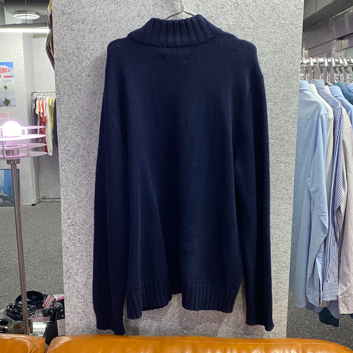 폴로 랄프로렌 네이비 하프집업 니트 B3286 상품이미지4