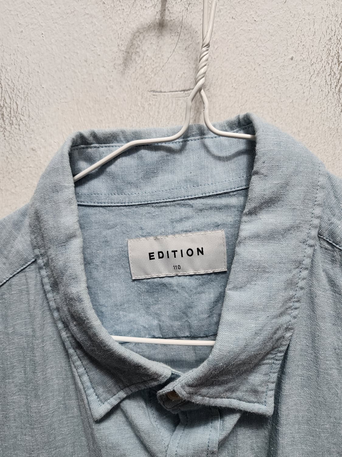 에디션 린넨 셔츠 하늘색  상품이미지3