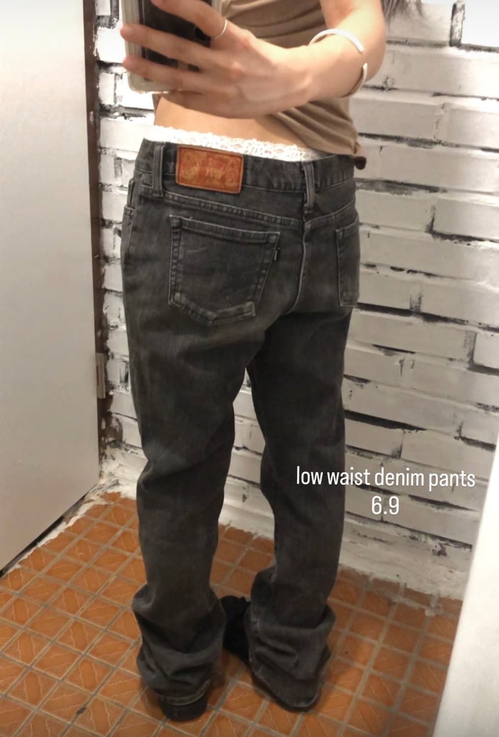 빈티지 데님 low waist denim pants 베인떼 상품이미지1