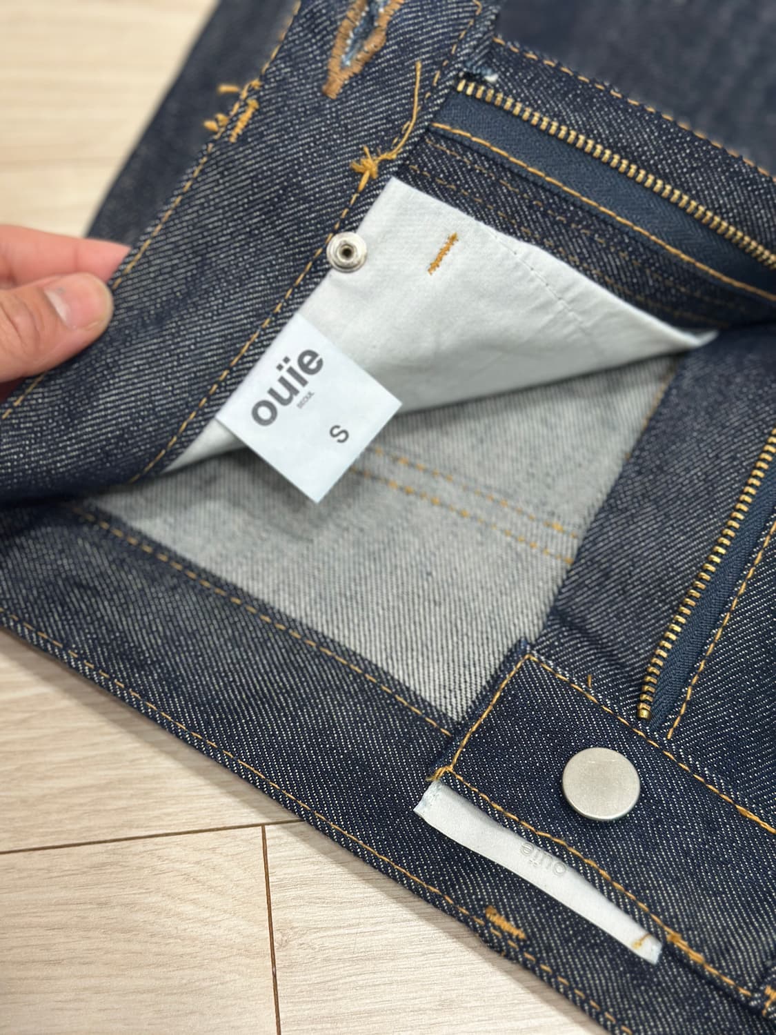 [ouie] 우이 데님 생지 미니스커트 상품이미지4