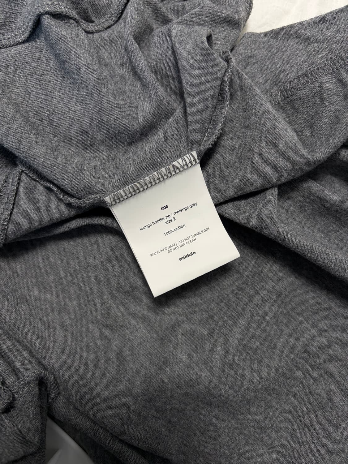 [2] mudule 라운지 후드집업 그레이 상품이미지4