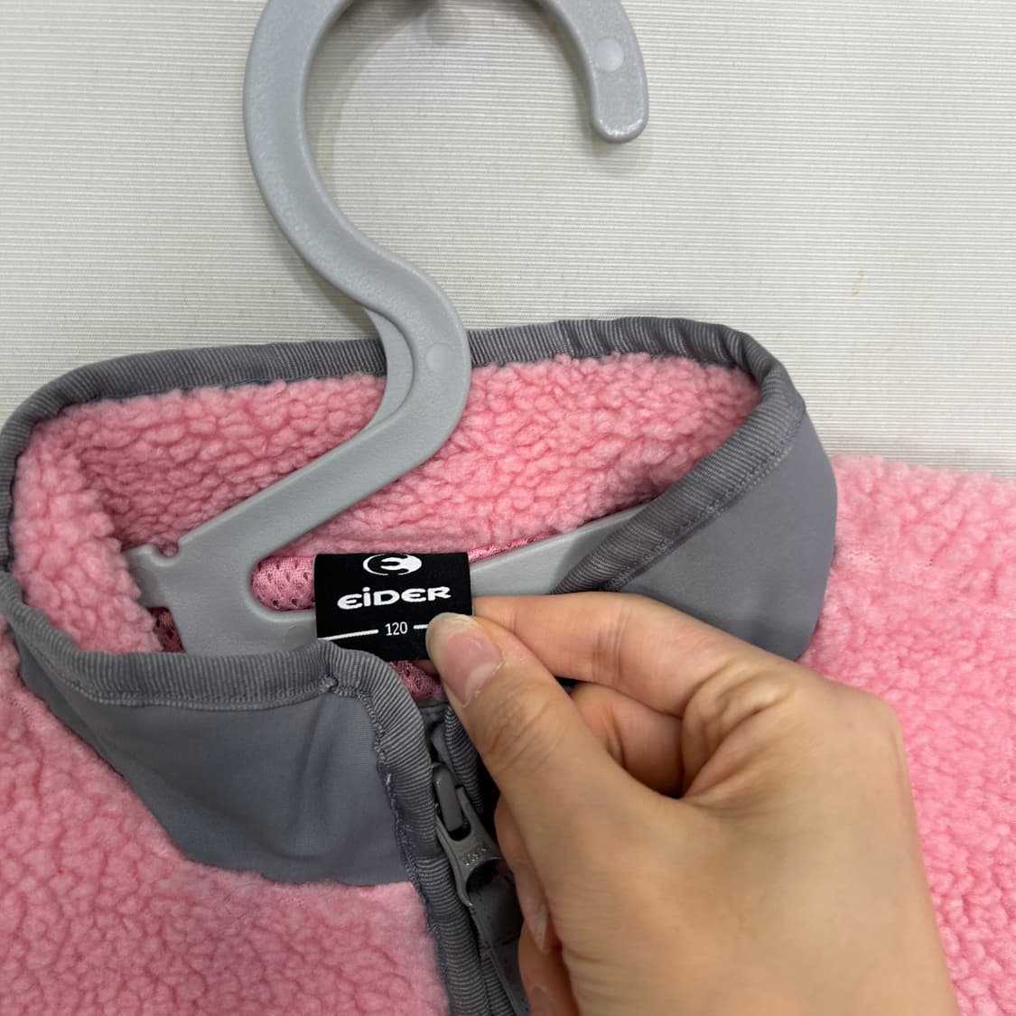 아이더 키즈 핑크 후리스 120 상품이미지2