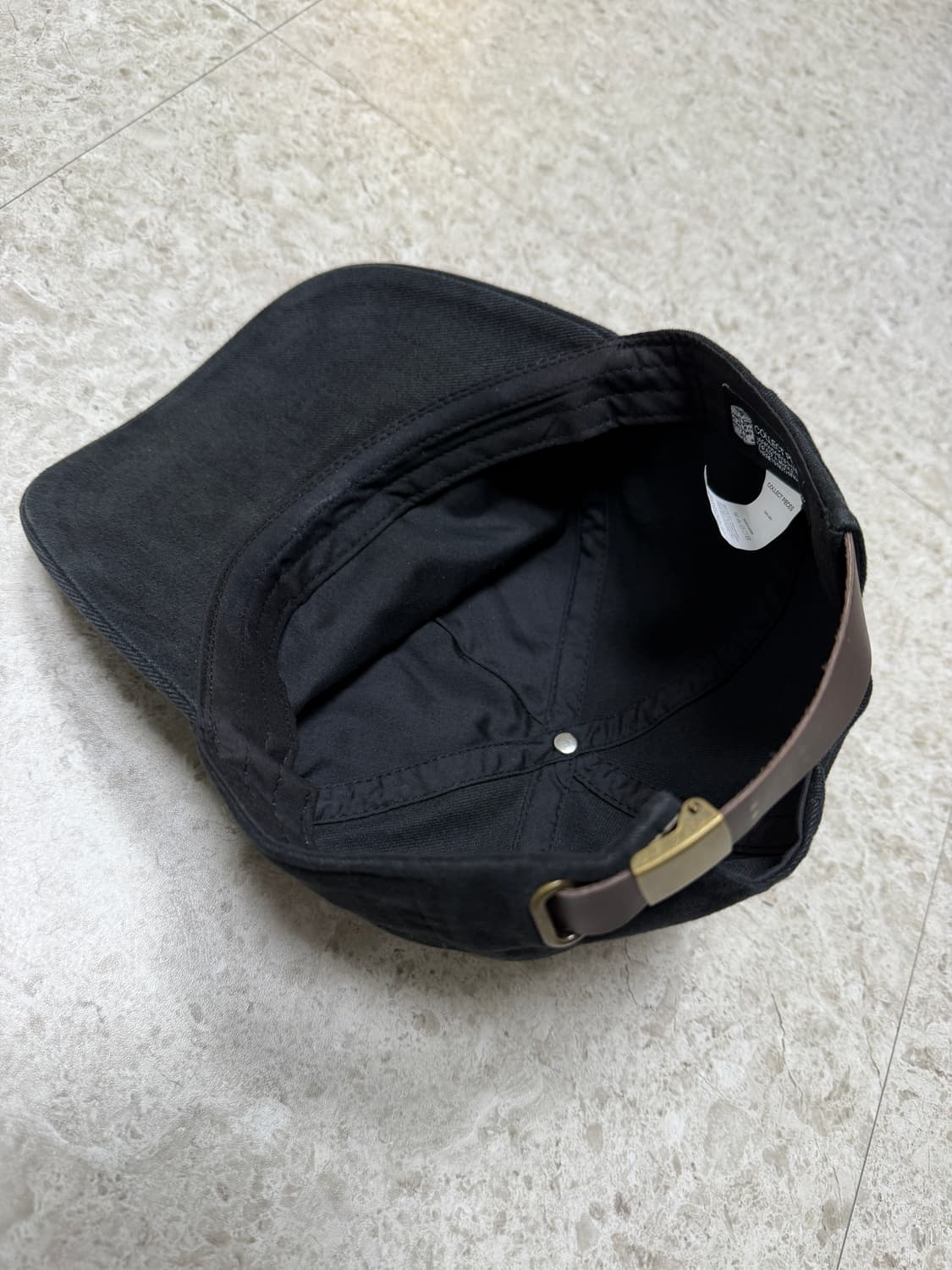 collect pieces 컬랙트피시스 3패널 캡 BK 상품이미지5