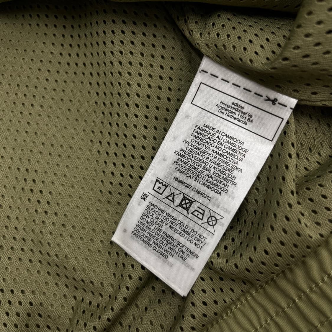 아디다스 화이트라인 뮤트카키 아노락 L 상품이미지5