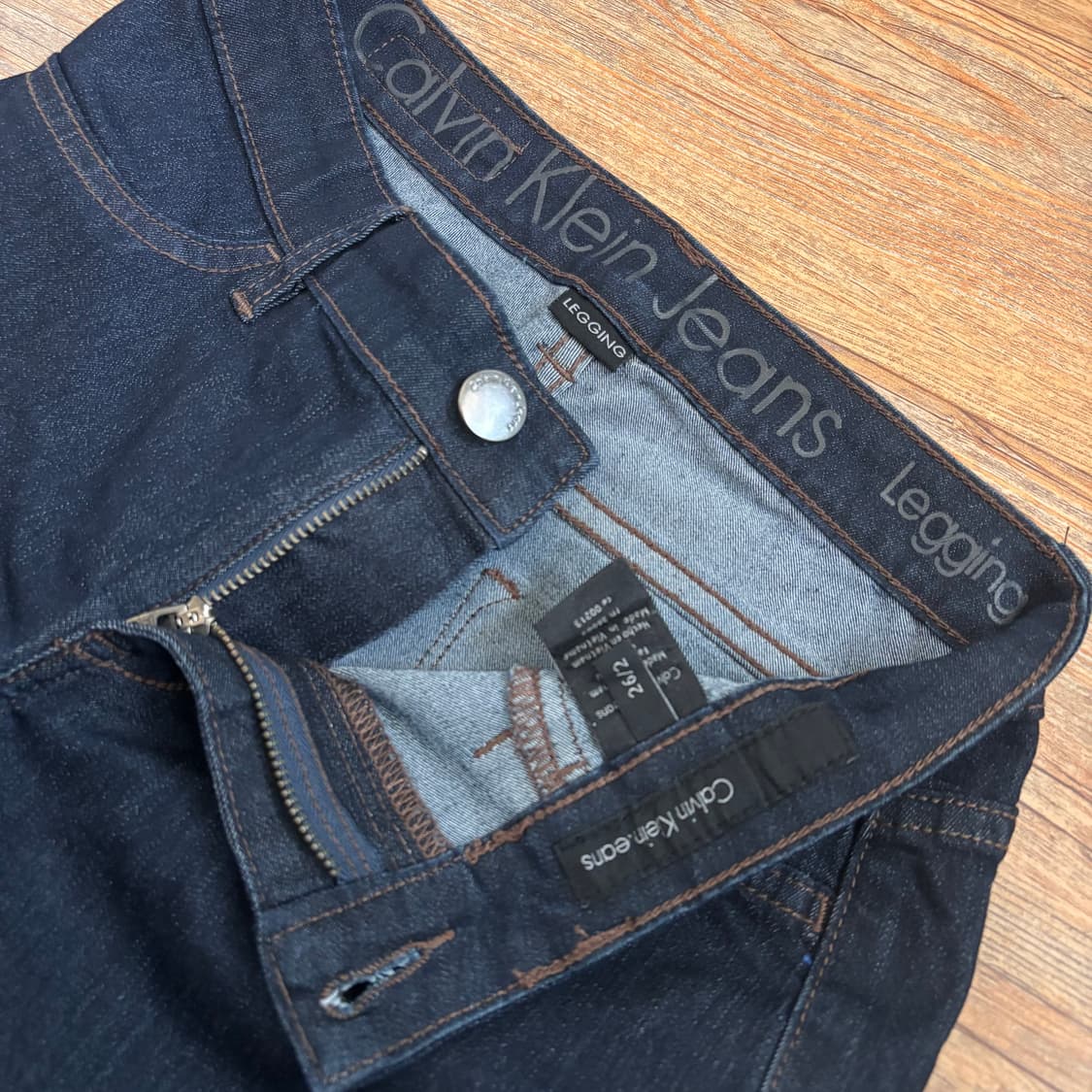 CK 캘빈클라인 레깅스 슬림 스키니 26 스판 데님 청바지 상품이미지2