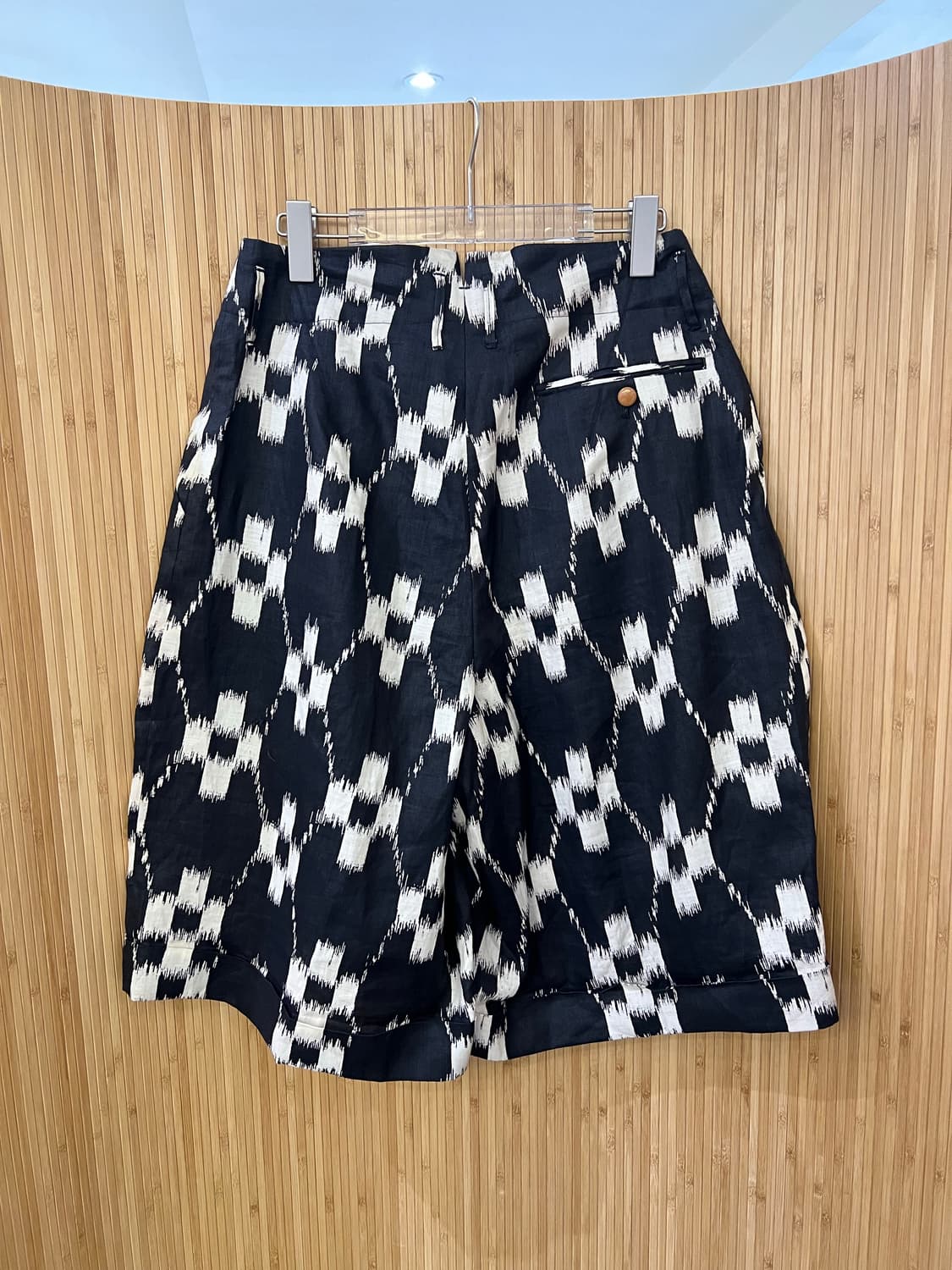 하버색 린넨 패턴 반바지 판매 m사이즈 상품이미지5