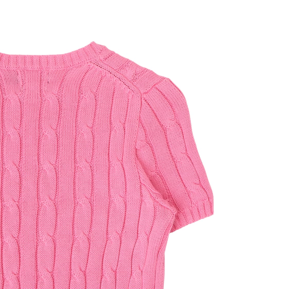 폴로 랄프로렌 핑크 케이블 반팔 니트 상품이미지6