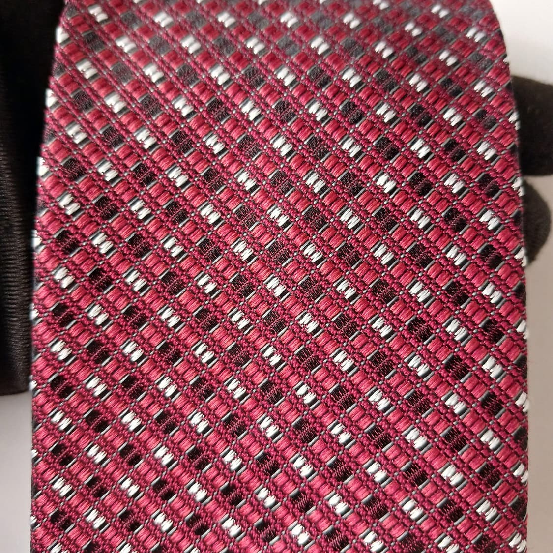 닥스 넥타이 레드 자카드 패턴 8cm A+등급 A19852 상품이미지8