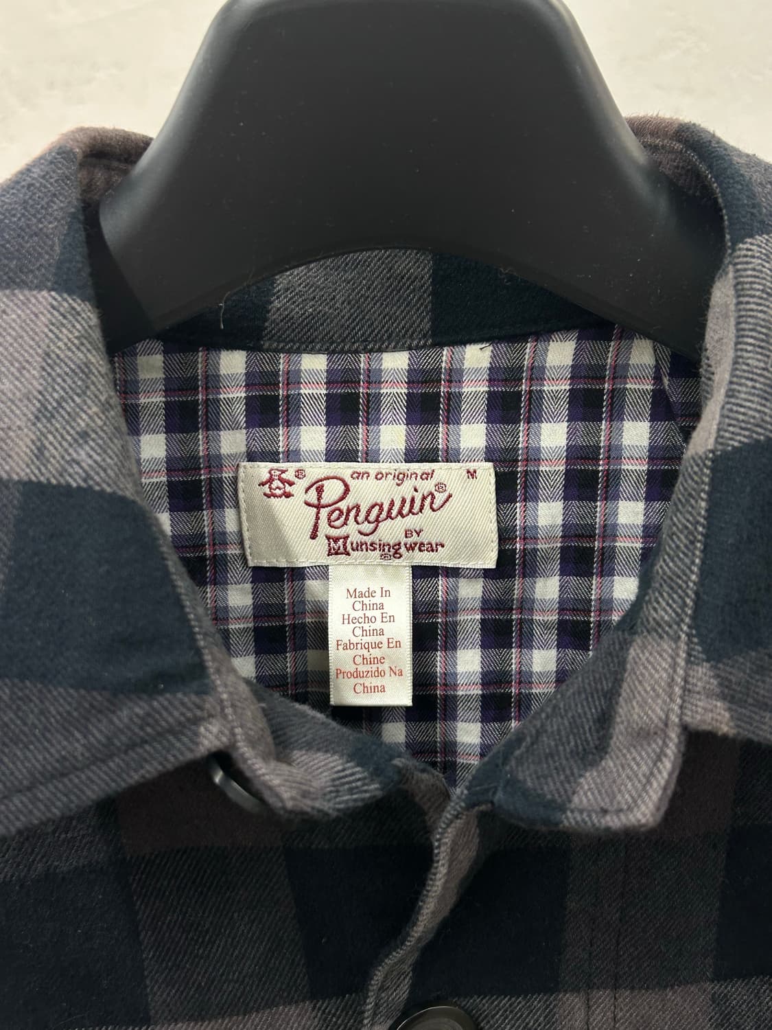 Penguin 펭귄 아메리칸 체크 셔츠 자켓 M 상품이미지3
