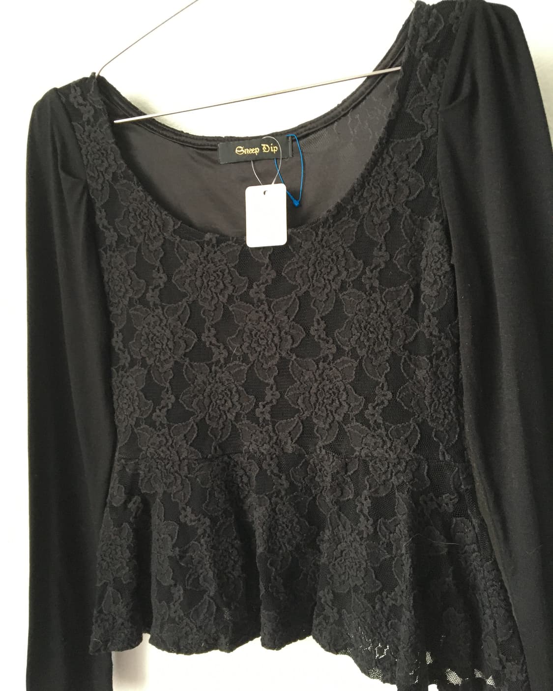 Flower pattern lace point sleeve 상품이미지5