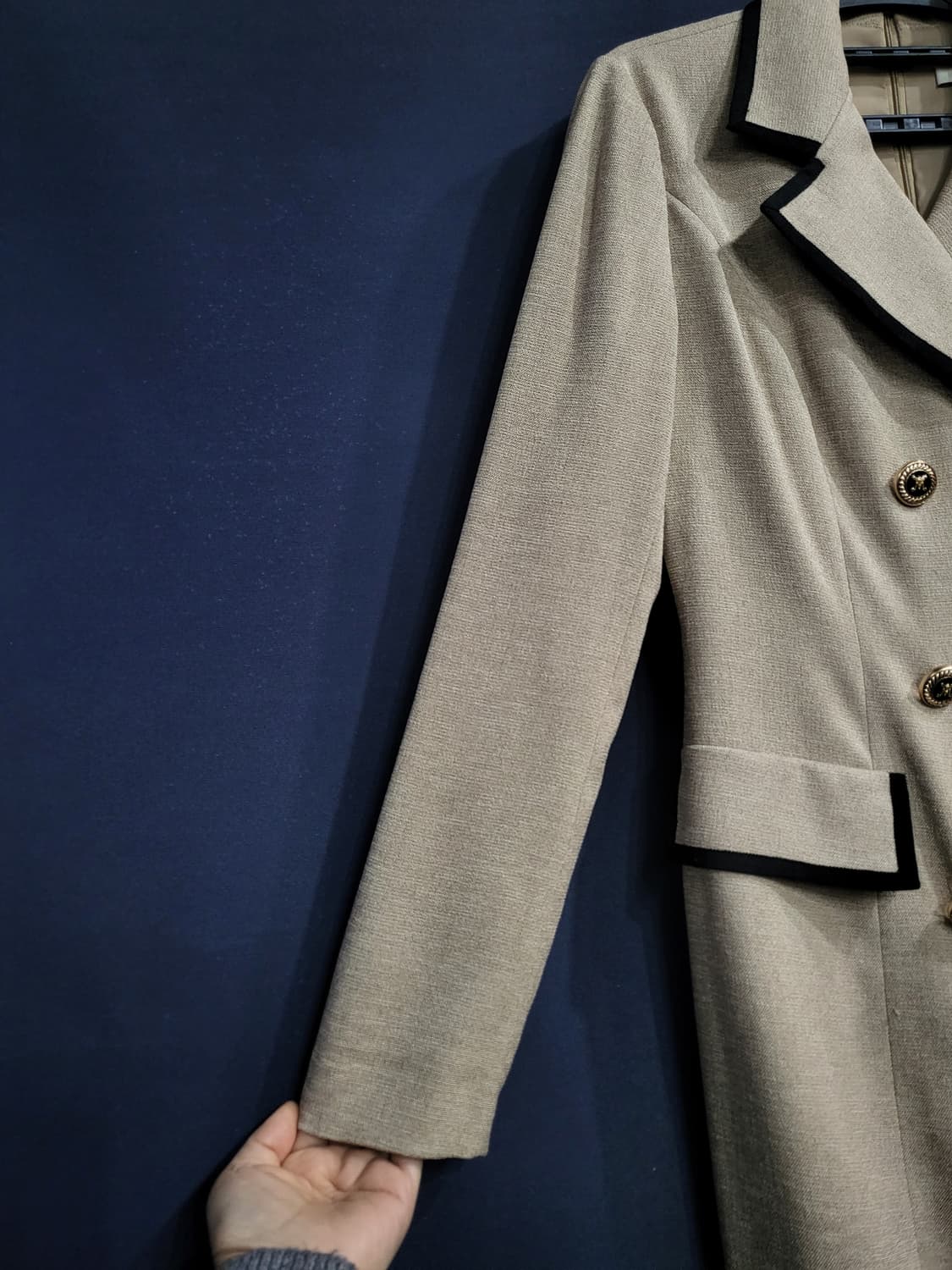 모조에스핀 카라넥 더블버튼 슬림핏 원피스 상품이미지5